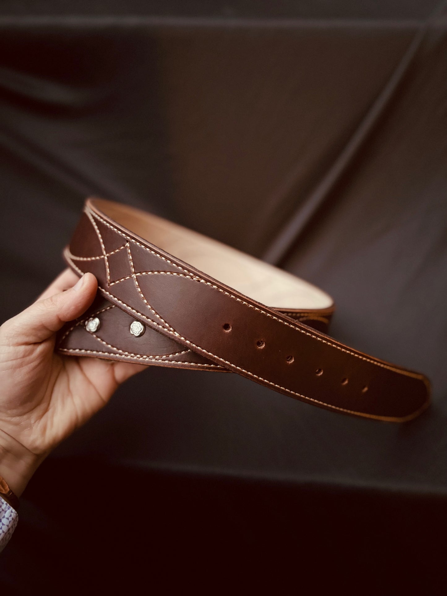 Latigo Gunslinger Stitched Belt