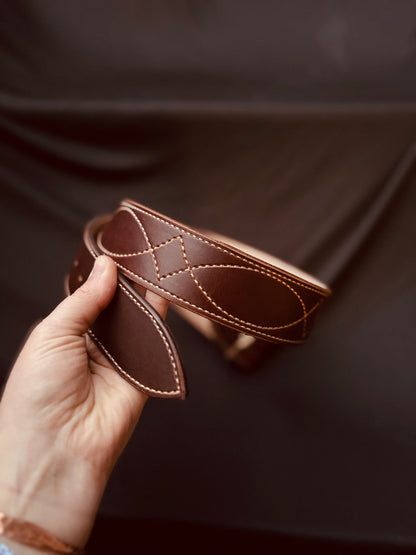 Latigo Gunslinger Stitched Belt