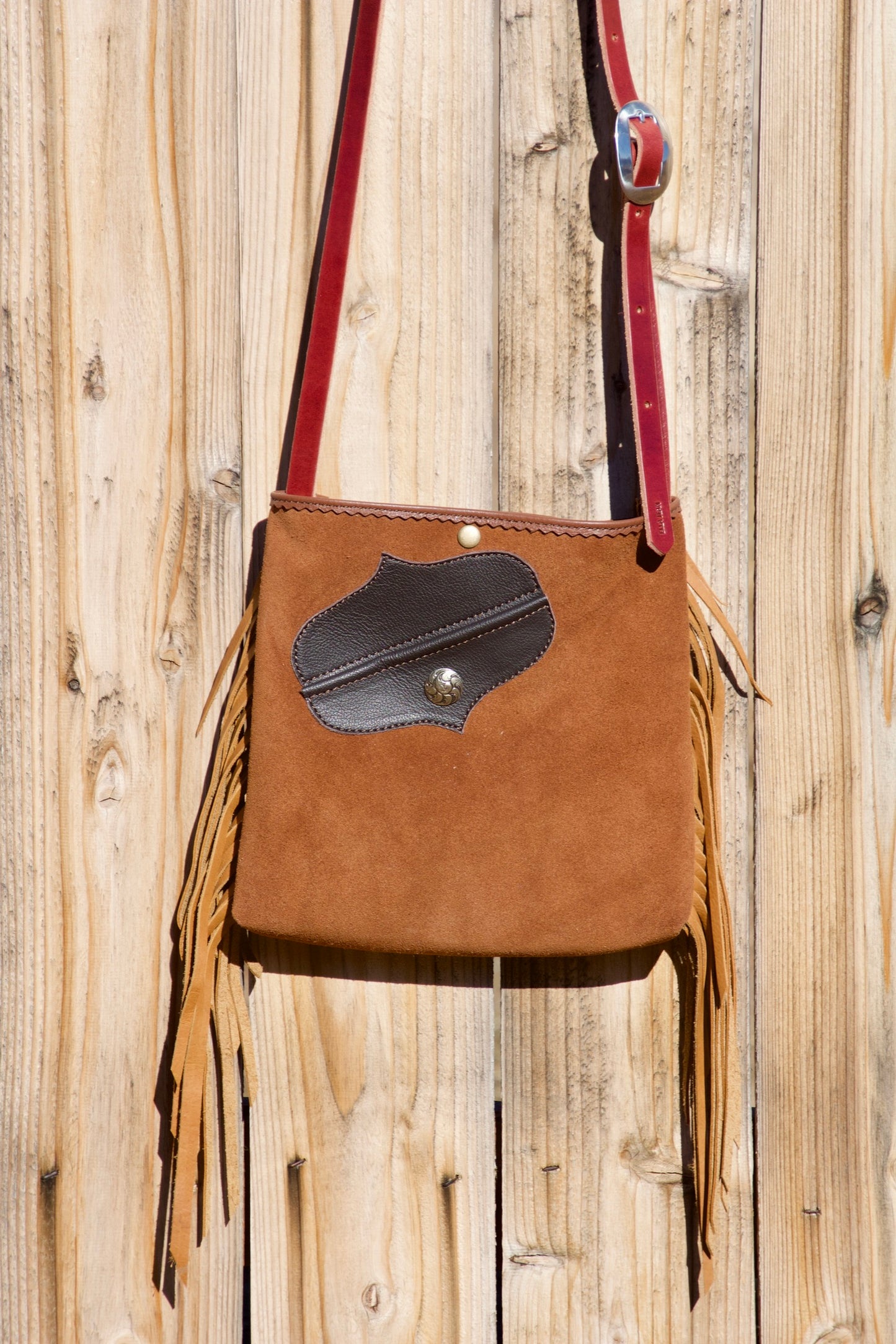 Medium Brown & Buffalo Chap Bag