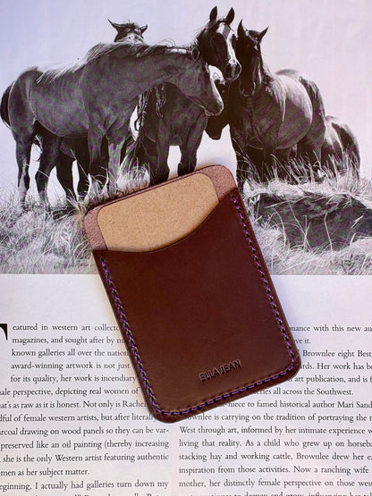Brown Vertical Card Wallet
