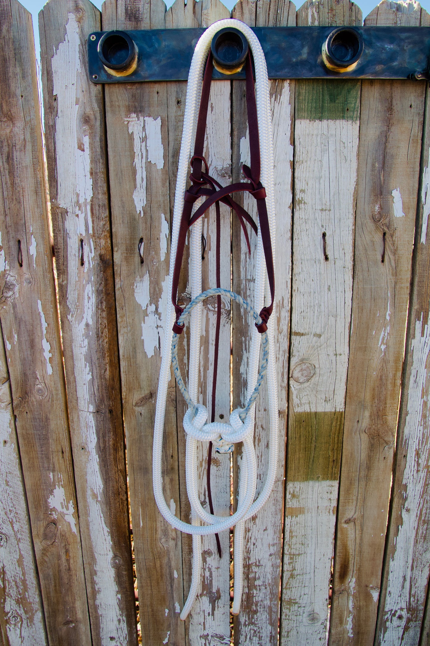 White Rein Loping Hackamore w/Tie-Back