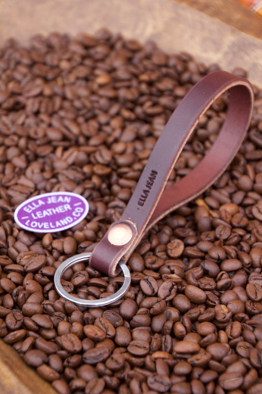 Brown Loop Keychain