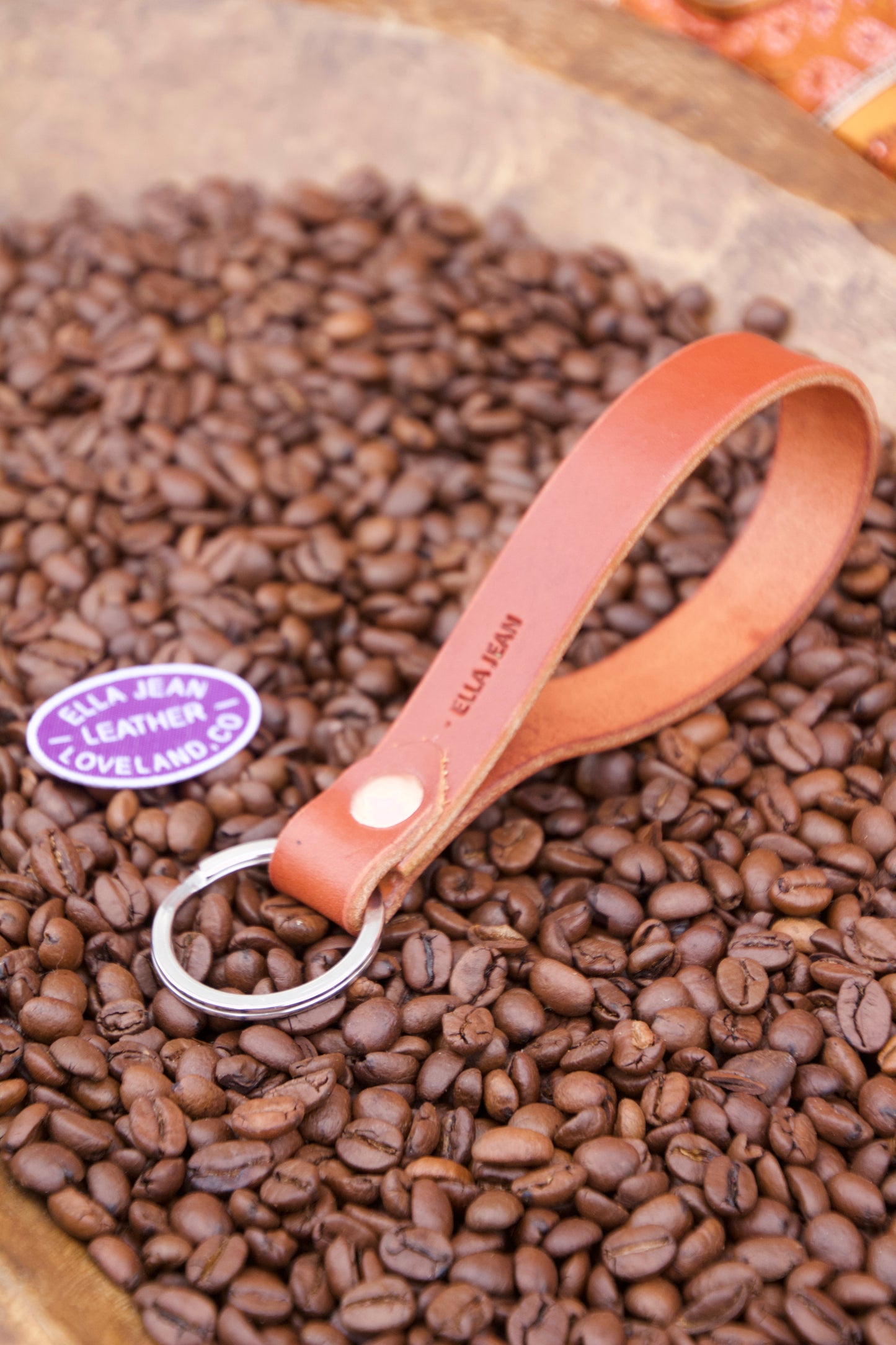 Chestnut Loop Keychain