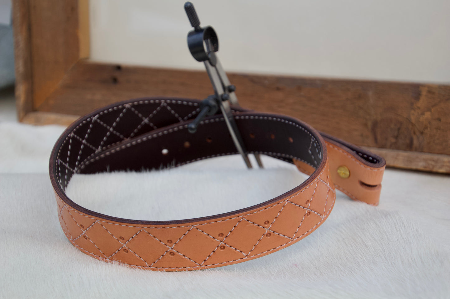 Square Stitched Belt