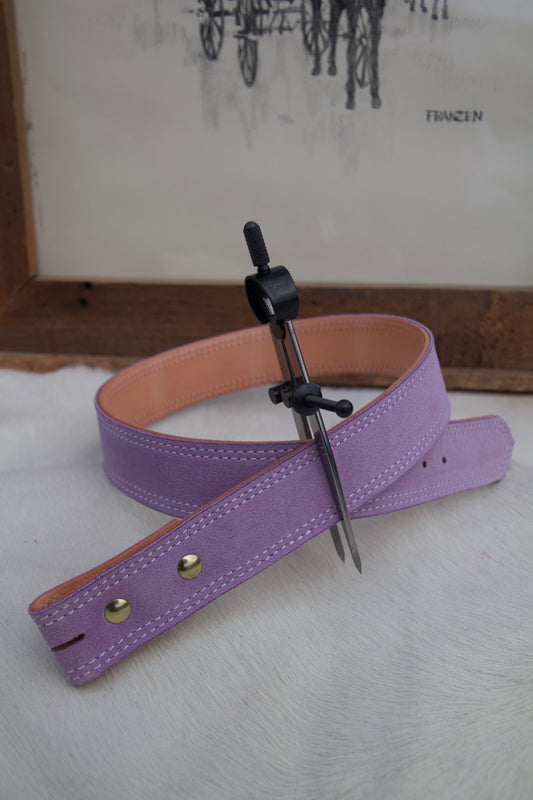 Lilac Suede Belt